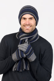 Stripe Possum Merino Beanie